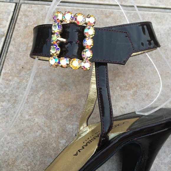 Dolce & Gabbana Ankle Strap Buckle Jeweled Sandals - Picture 9 of 16